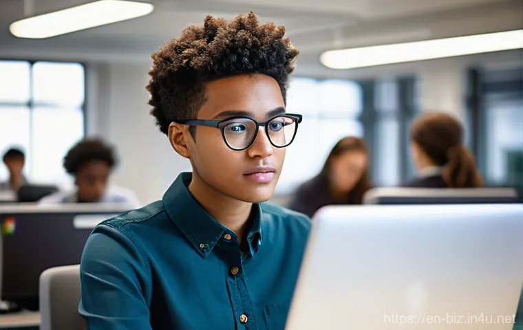 경영학 대학교 순위 - **Prompt: Focused FinTech Innovator**
    A young, diverse business school student, appearing to be ...