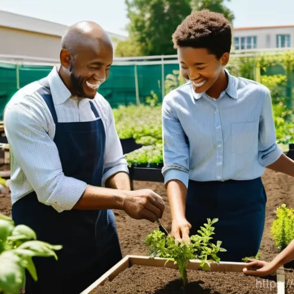 기업의 사회적 책임 - **Prompt 1: "The Heart of Modern Business: Community Empowerment"**
    A vibrant, sunlit scene depi...